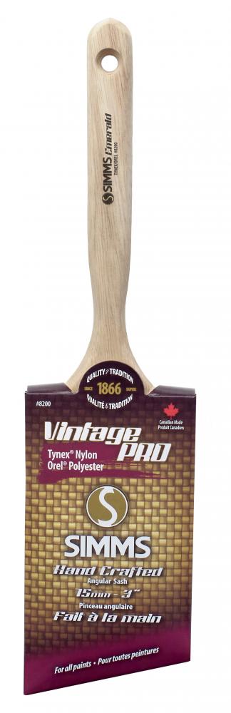 Vintage Pro Tynex/Orel angular paint brush 75mm<span class=' ItemWarning' style='display:block;'>Item is usually in stock, but we&#39;ll be in touch if there&#39;s a problem<br /></span>