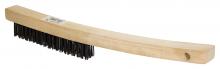 T.S. Simms 6330 - Long curved handle wire scratch brush 3-row