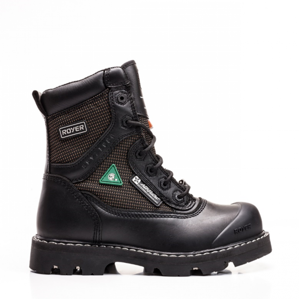 8&#34; FLXâ„¢ Metal-Free and Waterproof Boot, SHIELDTEXâ„¢, Black<span class=' ItemWarning' style='display:block;'>Item is usually in stock, but we&#39;ll be in touch if there&#39;s a problem<br /></span>