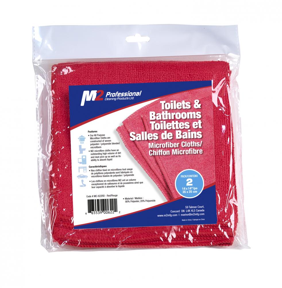 MicroCloth-Toilets/Bathrooms(red)35x35cm/14&#34;x14&#34;<span class=' ItemWarning' style='display:block;'>Item is usually in stock, but we&#39;ll be in touch if there&#39;s a problem<br /></span>