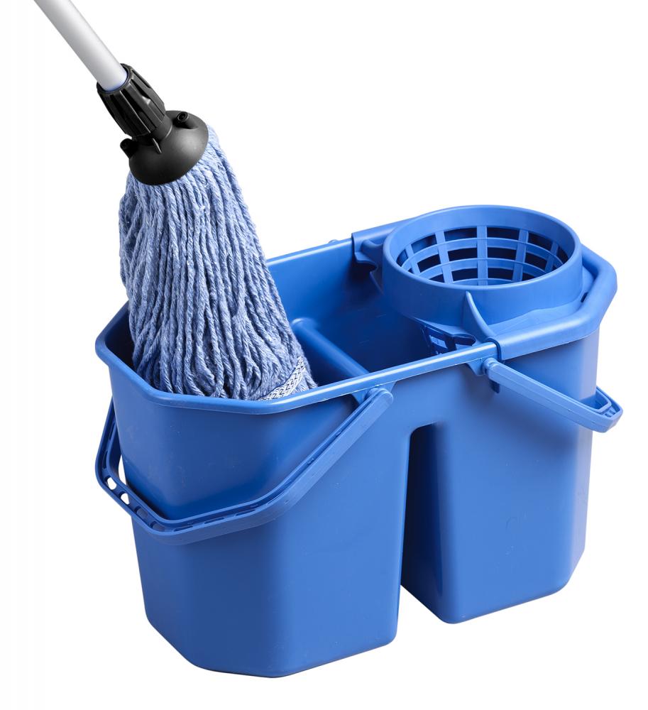 Heavy Duty Double  Bucket with Cone, Blue 15Lt Blue<span class=' ItemWarning' style='display:block;'>Item is usually in stock, but we&#39;ll be in touch if there&#39;s a problem<br /></span>