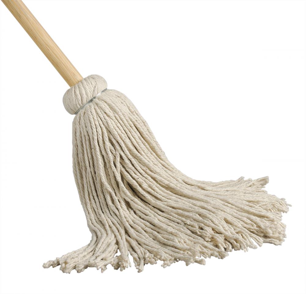 Cotton Yacht Mops 10oz/275g W/48&#34; Wooden Handle<span class=' ItemWarning' style='display:block;'>Item is usually in stock, but we&#39;ll be in touch if there&#39;s a problem<br /></span>