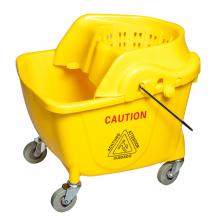 M2 BW-FU3500 - 35 qty Bucket with Funnel wringer w/ handle w/3" Wheels