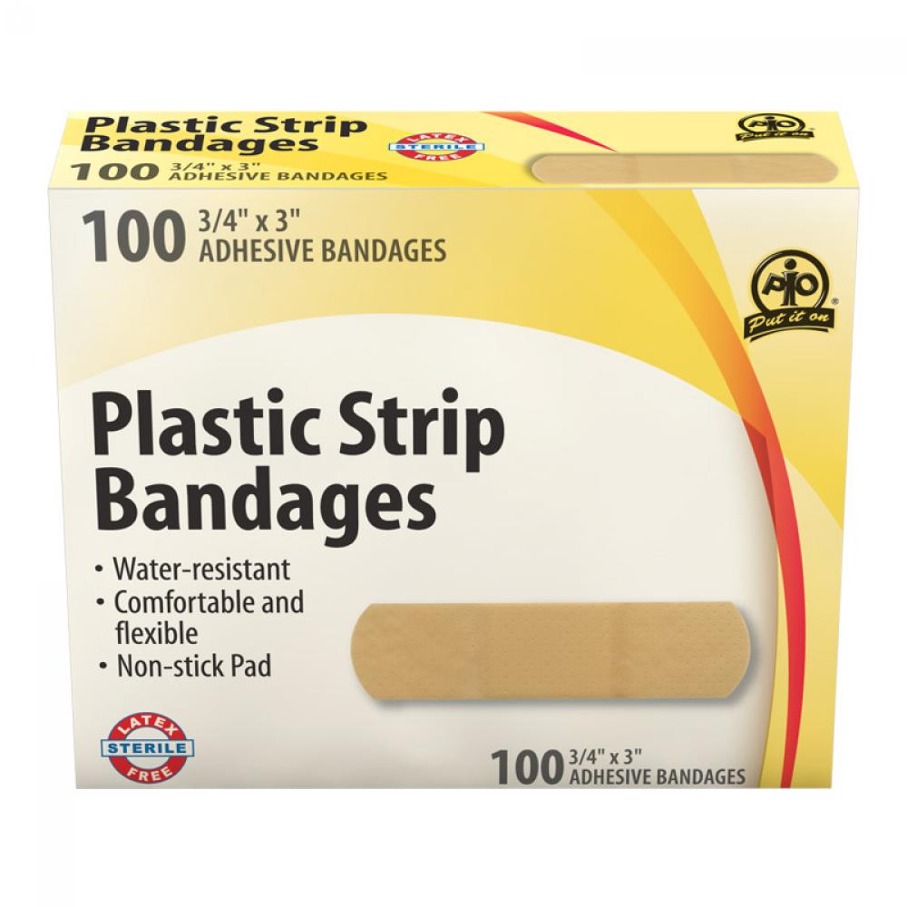 Plastic Strip Bandage, 7.5 x 2cm, 100/Box<span class=' ItemWarning' style='display:block;'>Item is usually in stock, but we&#39;ll be in touch if there&#39;s a problem<br /></span>