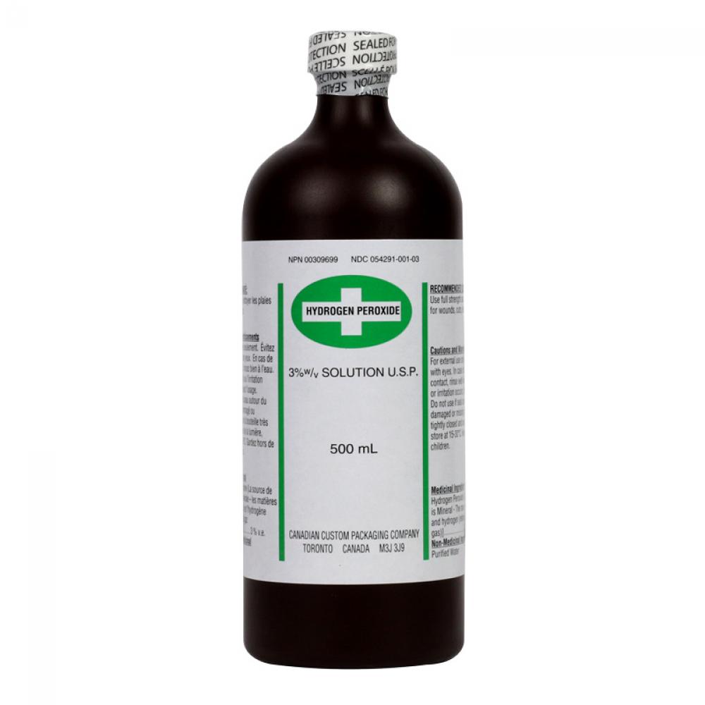 Hydrogen Peroxide, 500ml<span class=' ItemWarning' style='display:block;'>Item is usually in stock, but we&#39;ll be in touch if there&#39;s a problem<br /></span>