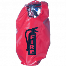 Steel Fire STE-EFEC5 - 5 lb. Elastic Back Extinguisher Cover, English, Window