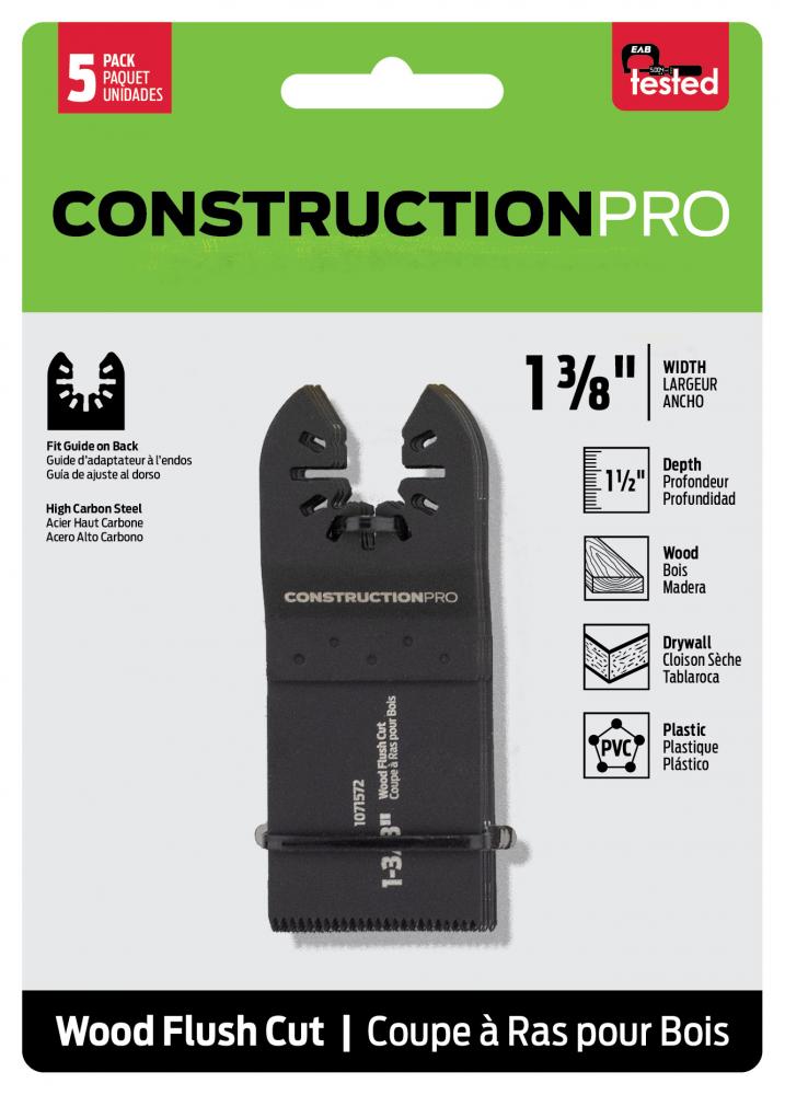1 3/8&#34; Flush Cut (Wood) HCS (5 Pack) Oscillating Accessory<span class=' ItemWarning' style='display:block;'>Item is usually in stock, but we&#39;ll be in touch if there&#39;s a problem<br /></span>