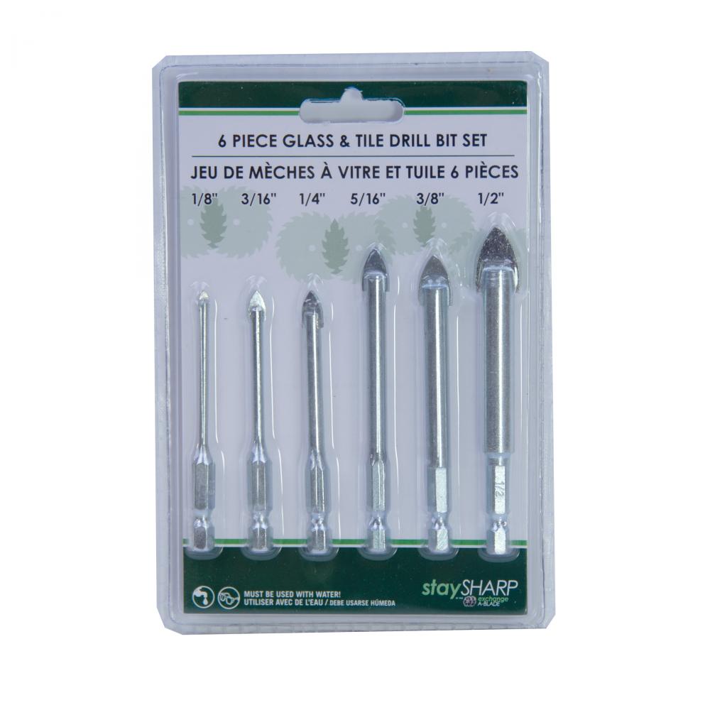 Specialty Glass & Tile Professional Drill Bit (6 Pc Multipack)<span class=' ItemWarning' style='display:block;'>Item is usually in stock, but we&#39;ll be in touch if there&#39;s a problem<br /></span>