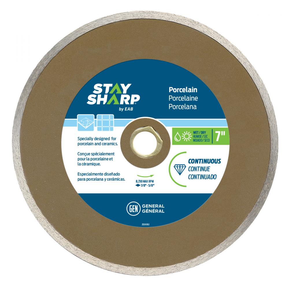 7&#34; Continuous Rim Porcelain Tile Bronze Diamond Blade<span class=' ItemWarning' style='display:block;'>Item is usually in stock, but we&#39;ll be in touch if there&#39;s a problem<br /></span>