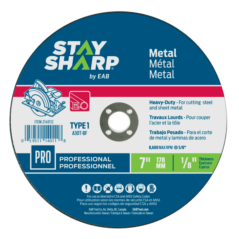 7&#34; x 1/8&#34;   Metal Cutting Flat Wheel Type 1<span class=' ItemWarning' style='display:block;'>Item is usually in stock, but we&#39;ll be in touch if there&#39;s a problem<br /></span>