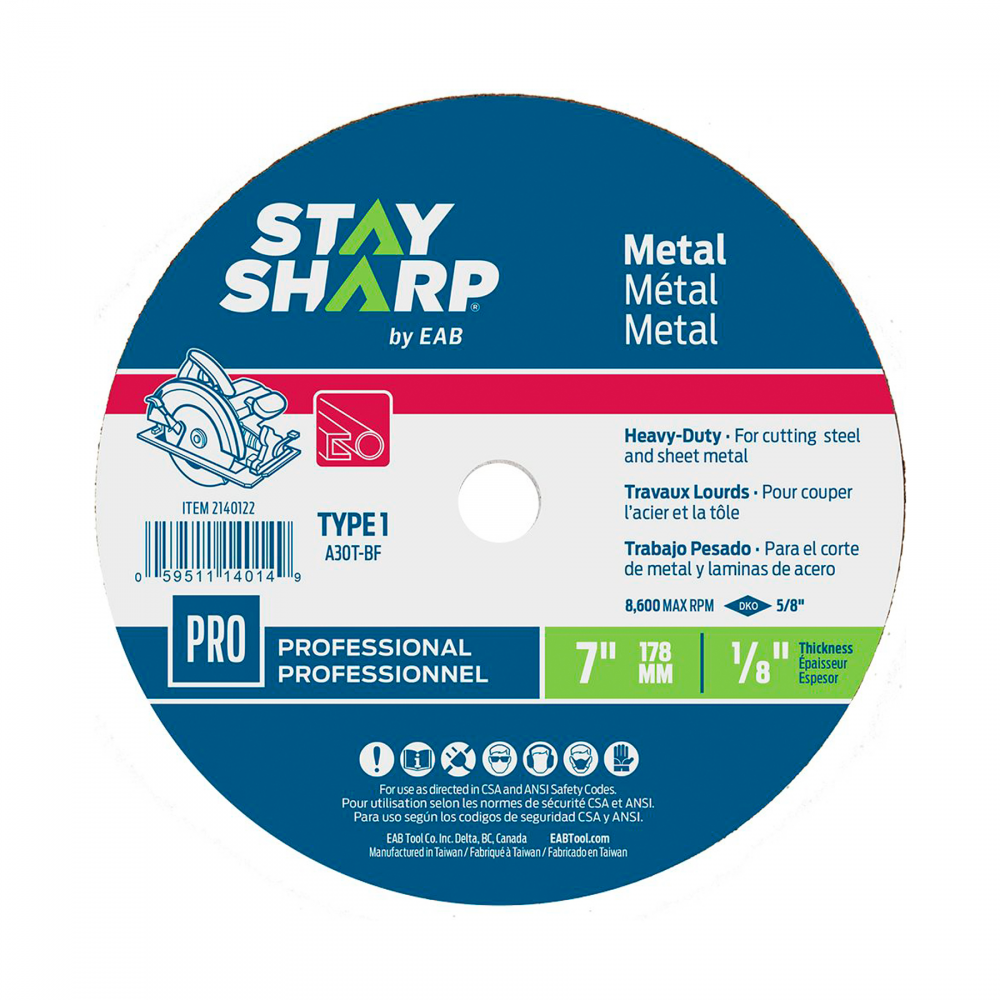 7&#34; x 1/8&#34;   Metal Cutting Flat Wheel Type 1<span class=' ItemWarning' style='display:block;'>Item is usually in stock, but we&#39;ll be in touch if there&#39;s a problem<br /></span>