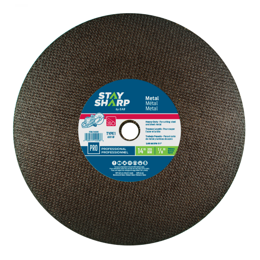 14&#34; x 1/8&#34;   Metal Cutting Flat Wheel Type 1<span class=' ItemWarning' style='display:block;'>Item is usually in stock, but we&#39;ll be in touch if there&#39;s a problem<br /></span>