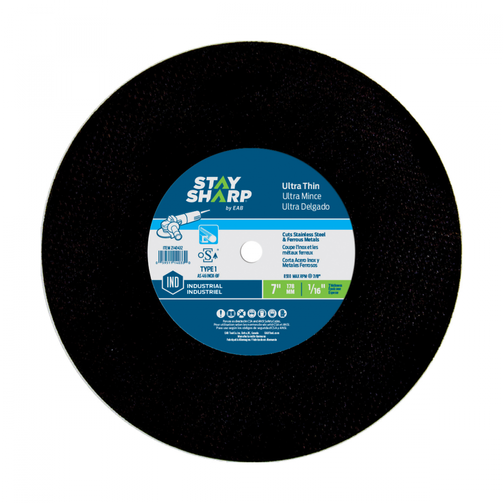 7&#34; x 1/16&#34;   Metal Cutting Flat Wheel Type 1 Ultra Thin<span class=' ItemWarning' style='display:block;'>Item is usually in stock, but we&#39;ll be in touch if there&#39;s a problem<br /></span>