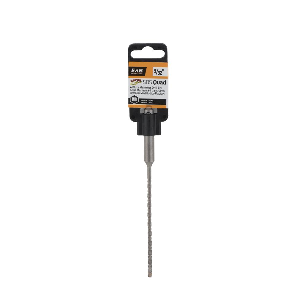 5/32&#34; x 4&#34; x 6&#34; Masonry SDS Quad Industrial Drill Bit<span class=' ItemWarning' style='display:block;'>Item is usually in stock, but we&#39;ll be in touch if there&#39;s a problem<br /></span>