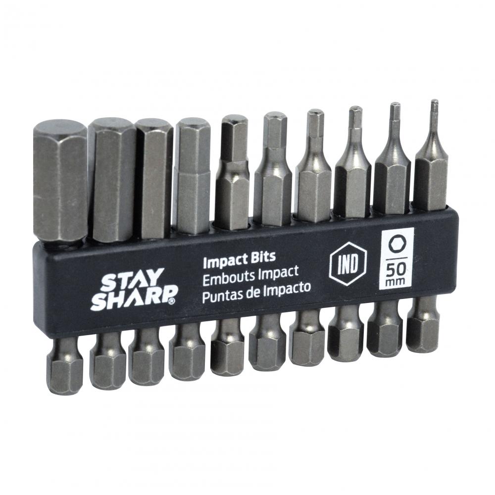 50mm (2&#34;) 10 pc Assorted Hexagonal Impact Bit Clip (Metric)<span class=' ItemWarning' style='display:block;'>Item is usually in stock, but we&#39;ll be in touch if there&#39;s a problem<br /></span>