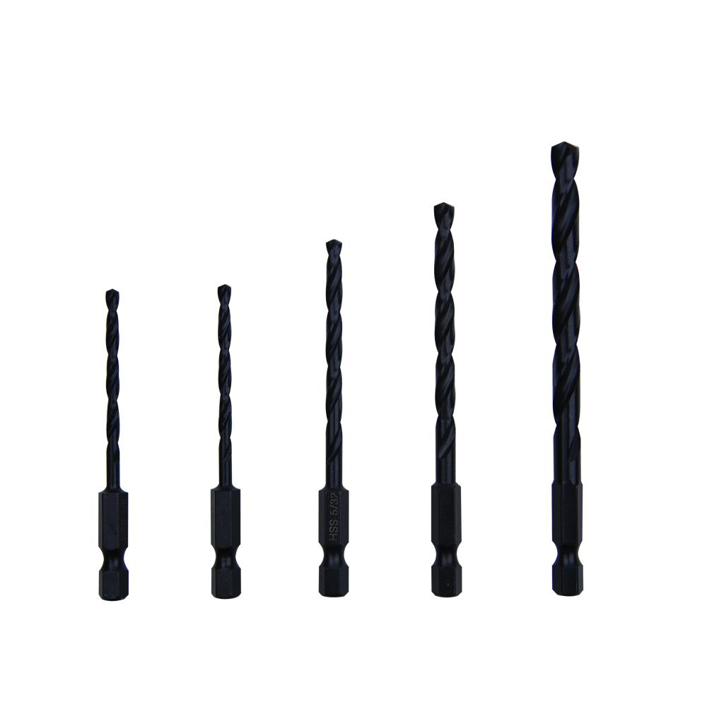 1/8&#34;(2), 5/32&#34;, 3/16&#34;, 1/4&#34;  Wood Impact Hex Shank Industrial Drill Bit (5 Pc Multip<span class=' ItemWarning' style='display:block;'>Item is usually in stock, but we&#39;ll be in touch if there&#39;s a problem<br /></span>