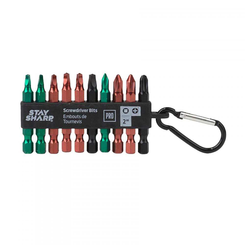 2&#34; x Assorted Colored Coded Bit Clip Square Recess, Phillips (10 Pc Multipack)<span class=' ItemWarning' style='display:block;'>Item is usually in stock, but we&#39;ll be in touch if there&#39;s a problem<br /></span>