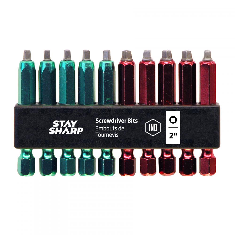 2&#34; x Assorted Colored Coded Bit Clip Square Recess (10 Pc Multipack)<span class=' ItemWarning' style='display:block;'>Item is usually in stock, but we&#39;ll be in touch if there&#39;s a problem<br /></span>