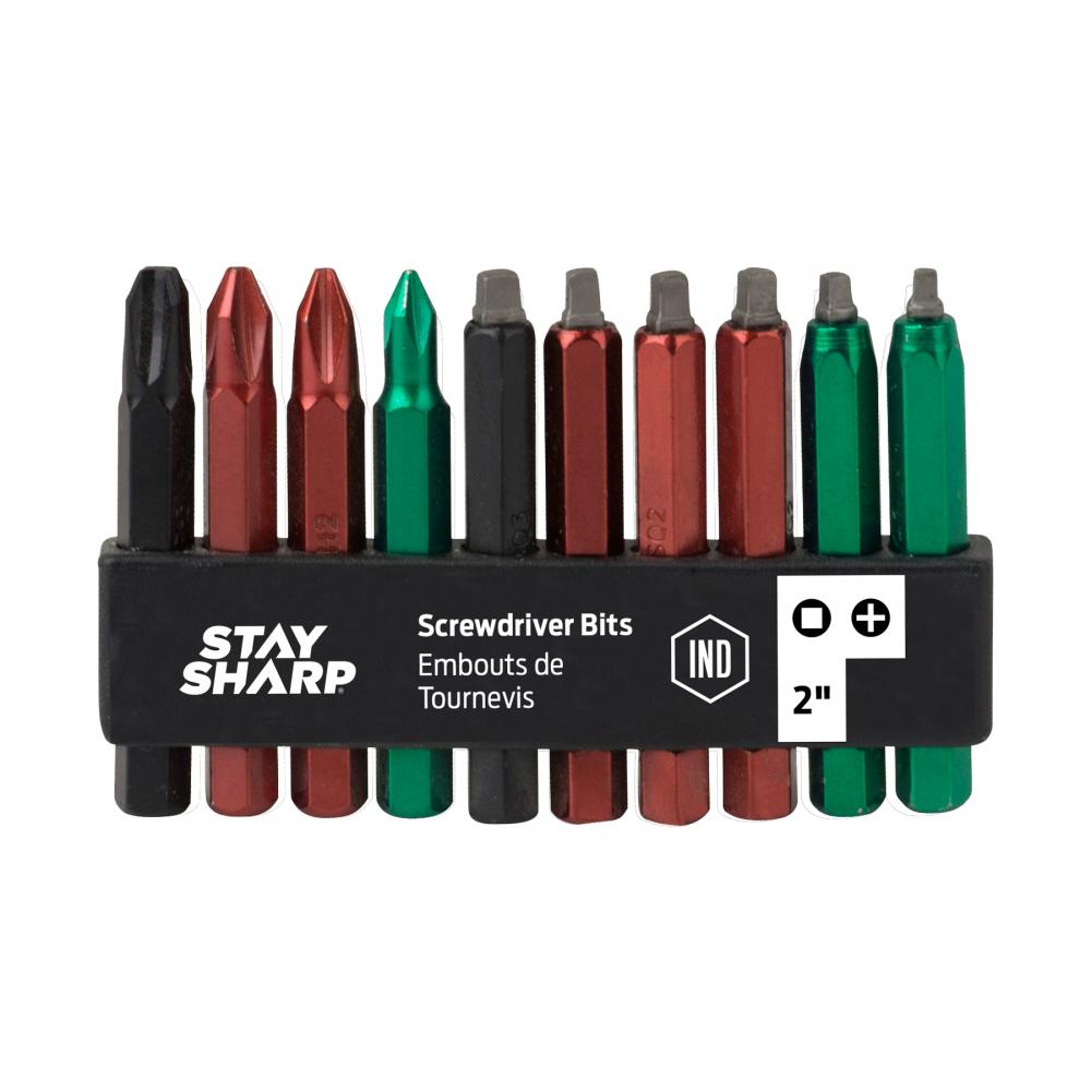 2&#34; x Assorted Colored Coded Bit Clip Square Recess, Phillips (10 Pc Multipack)<span class=' ItemWarning' style='display:block;'>Item is usually in stock, but we&#39;ll be in touch if there&#39;s a problem<br /></span>