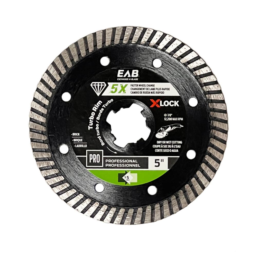 5&#34; X-Lock Turbo Rim Green Diamond Blade<span class=' ItemWarning' style='display:block;'>Item is usually in stock, but we&#39;ll be in touch if there&#39;s a problem<br /></span>