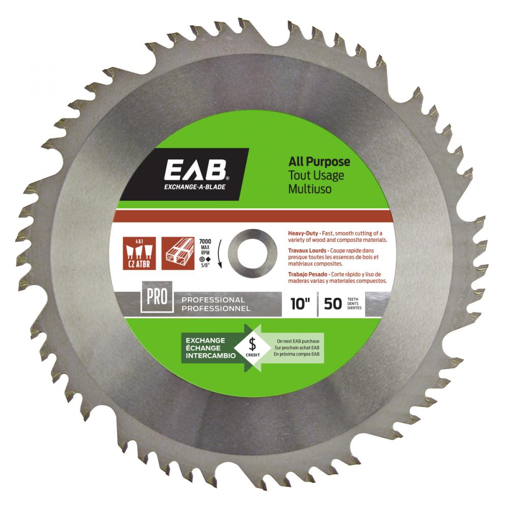 10&#34; x 50 Teeth All Purpose Professional Saw Blade<span class=' ItemWarning' style='display:block;'>Item is usually in stock, but we&#39;ll be in touch if there&#39;s a problem<br /></span>