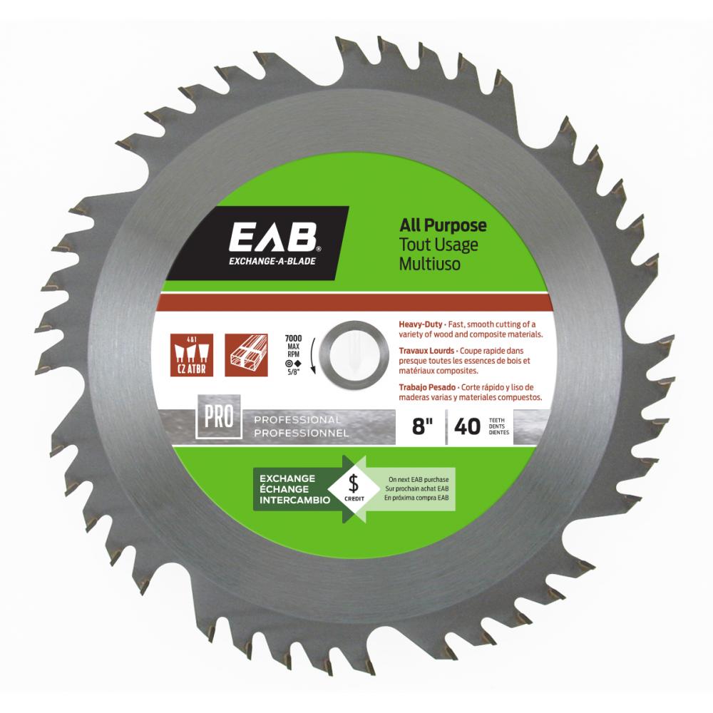 8&#34; x 40 Teeth All Purpose Professional Saw Blade<span class=' ItemWarning' style='display:block;'>Item is usually in stock, but we&#39;ll be in touch if there&#39;s a problem<br /></span>