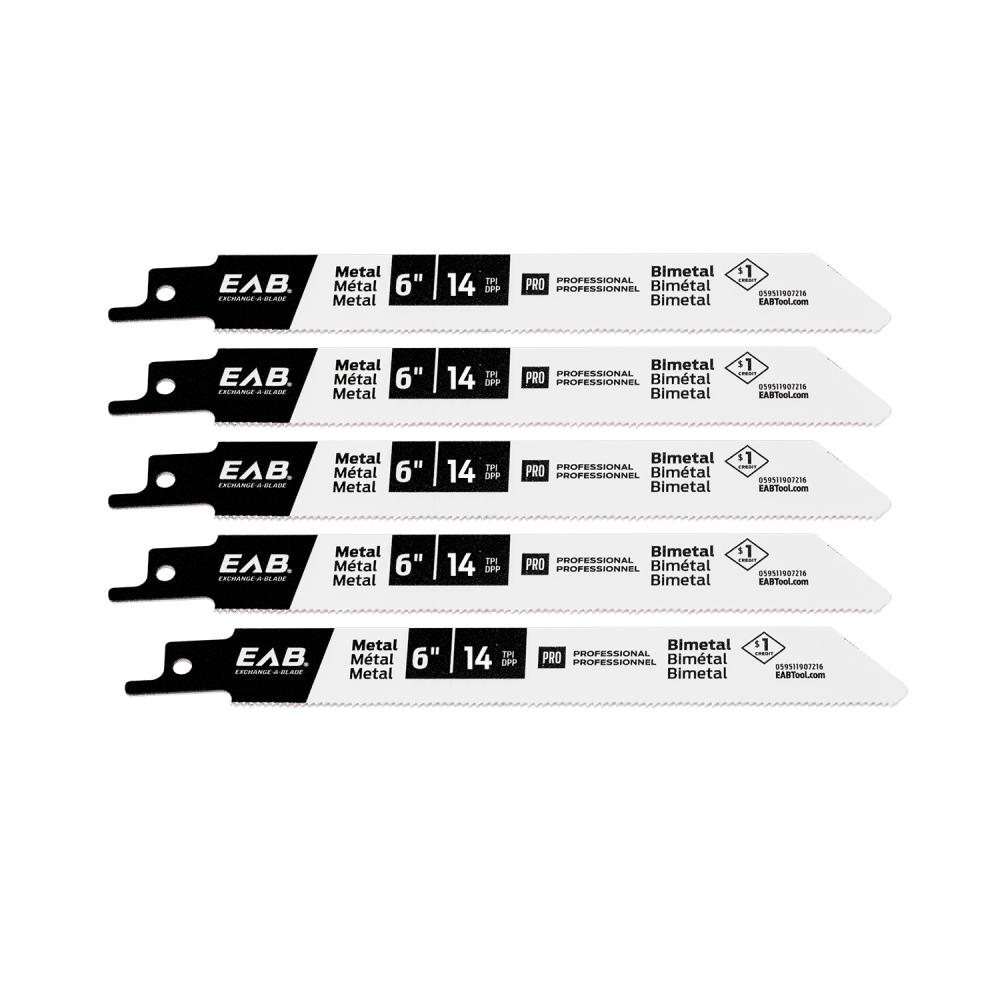 6&#34; x 14 tpi Bimetal (5 Pack) Professional Reciprocating Blade<span class=' ItemWarning' style='display:block;'>Item is usually in stock, but we&#39;ll be in touch if there&#39;s a problem<br /></span>