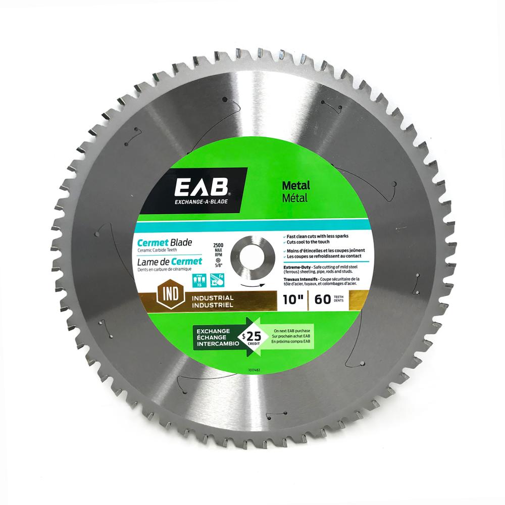 10&#34; x 60 Teeth Metal Cutting Cermet Industrial Saw Blade<span class=' ItemWarning' style='display:block;'>Item is usually in stock, but we&#39;ll be in touch if there&#39;s a problem<br /></span>