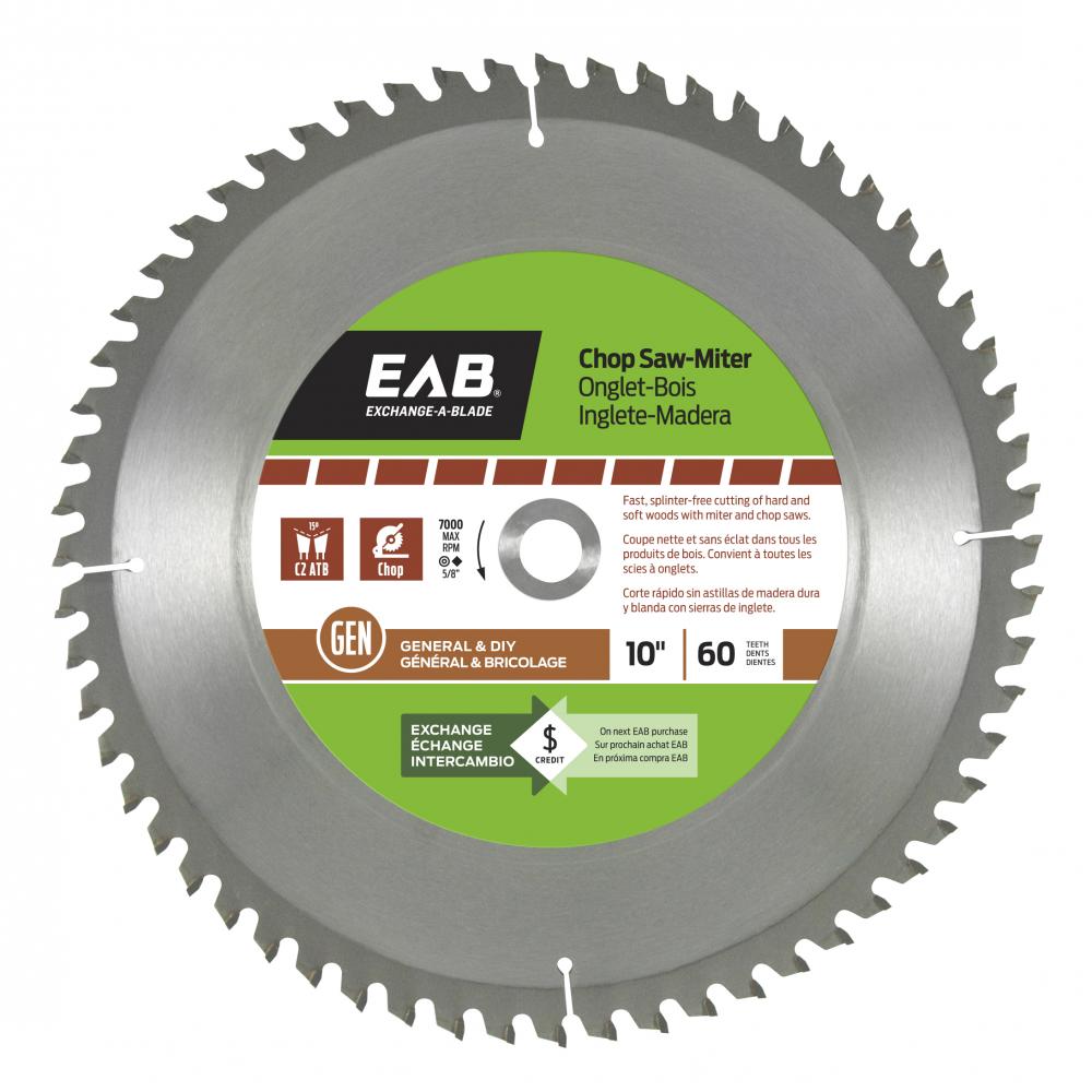 10&#34; x 60 Teeth Finishing Miter Saw Blade<span class=' ItemWarning' style='display:block;'>Item is usually in stock, but we&#39;ll be in touch if there&#39;s a problem<br /></span>