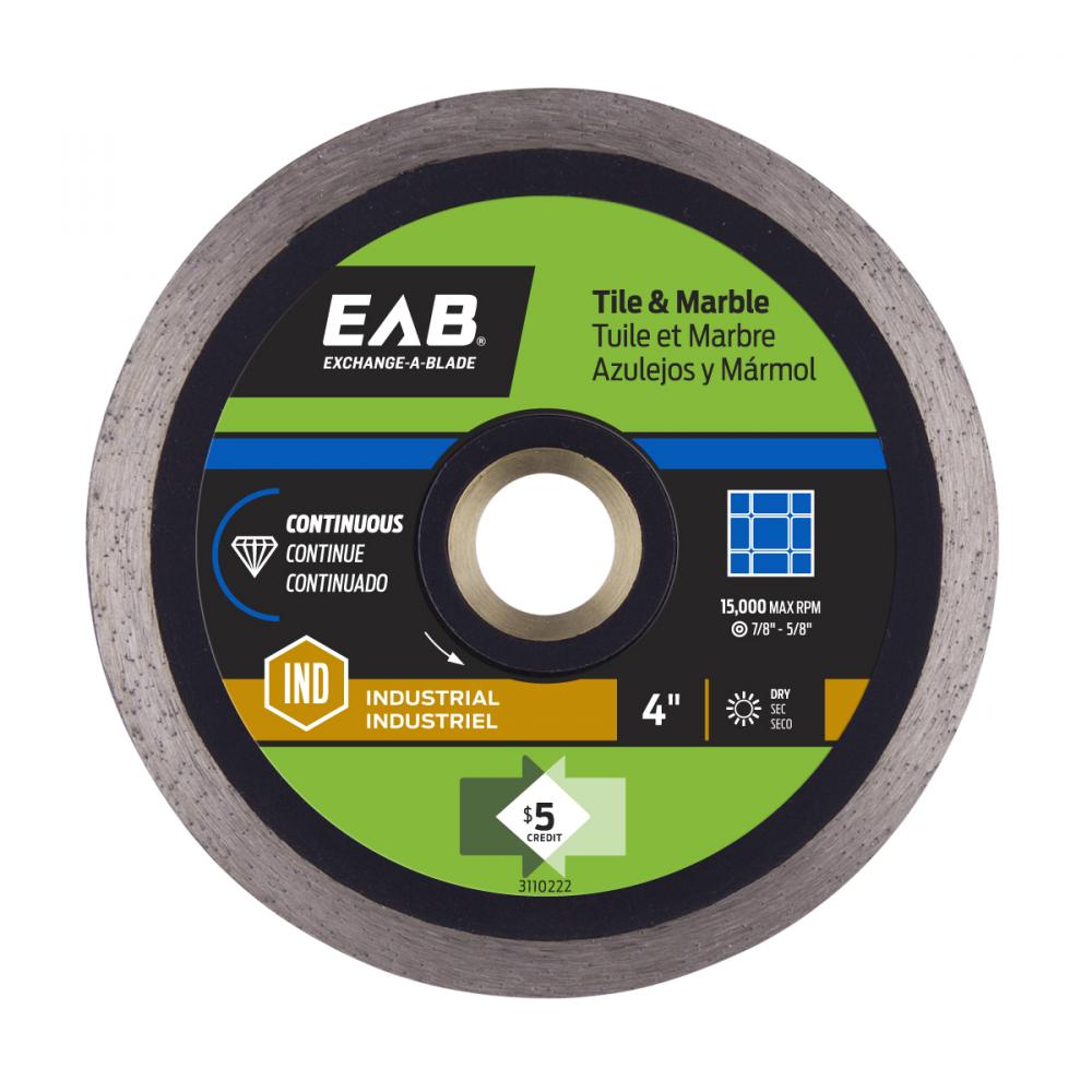 4&#34; Continuous Rim Ceramic Tile Black Industrial Diamond Blade<span class=' ItemWarning' style='display:block;'>Item is usually in stock, but we&#39;ll be in touch if there&#39;s a problem<br /></span>