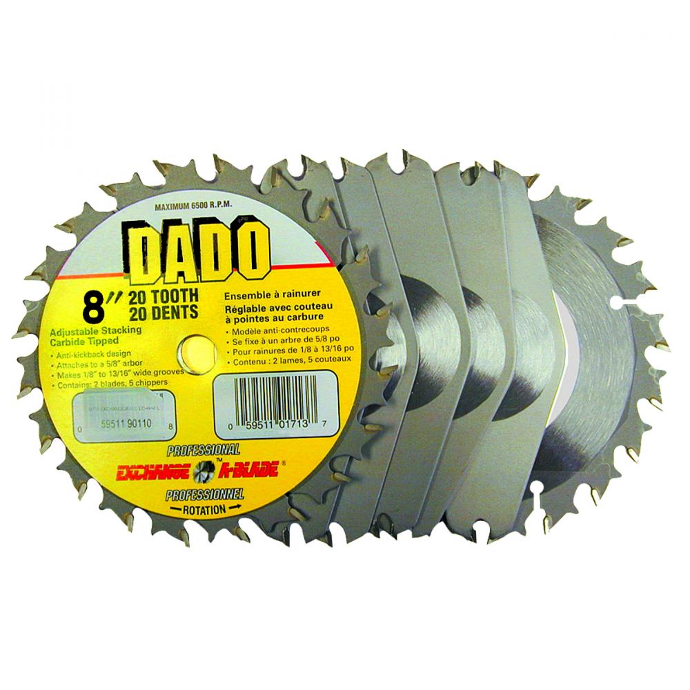 8&#34; x 20 Teeth Finishing Dado Industrial Saw Blade<span class=' ItemWarning' style='display:block;'>Item is usually in stock, but we&#39;ll be in touch if there&#39;s a problem<br /></span>