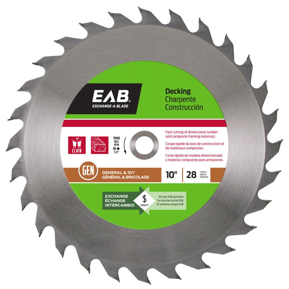 10&#34; x 28 Teeth Framing Decking Saw Blade<span class=' ItemWarning' style='display:block;'>Item is usually in stock, but we&#39;ll be in touch if there&#39;s a problem<br /></span>