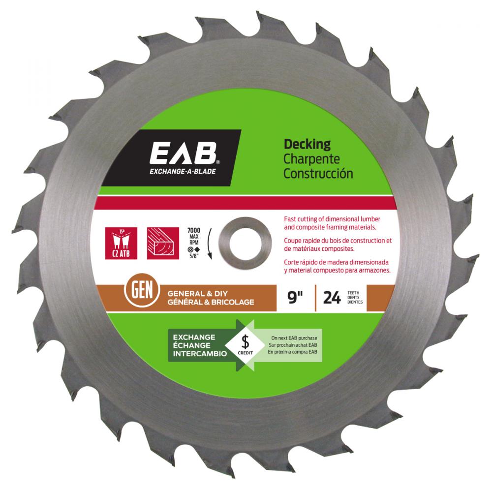 9&#34; x 24 Teeth Framing Decking Saw Blade<span class=' ItemWarning' style='display:block;'>Item is usually in stock, but we&#39;ll be in touch if there&#39;s a problem<br /></span>