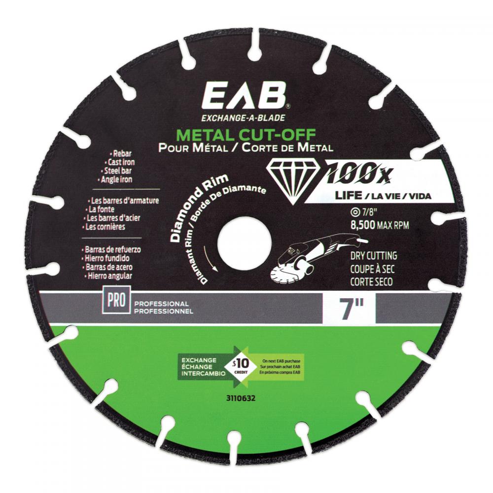 7&#34; Metal Cutting Steel Professional Diamond Blade<span class=' ItemWarning' style='display:block;'>Item is usually in stock, but we&#39;ll be in touch if there&#39;s a problem<br /></span>