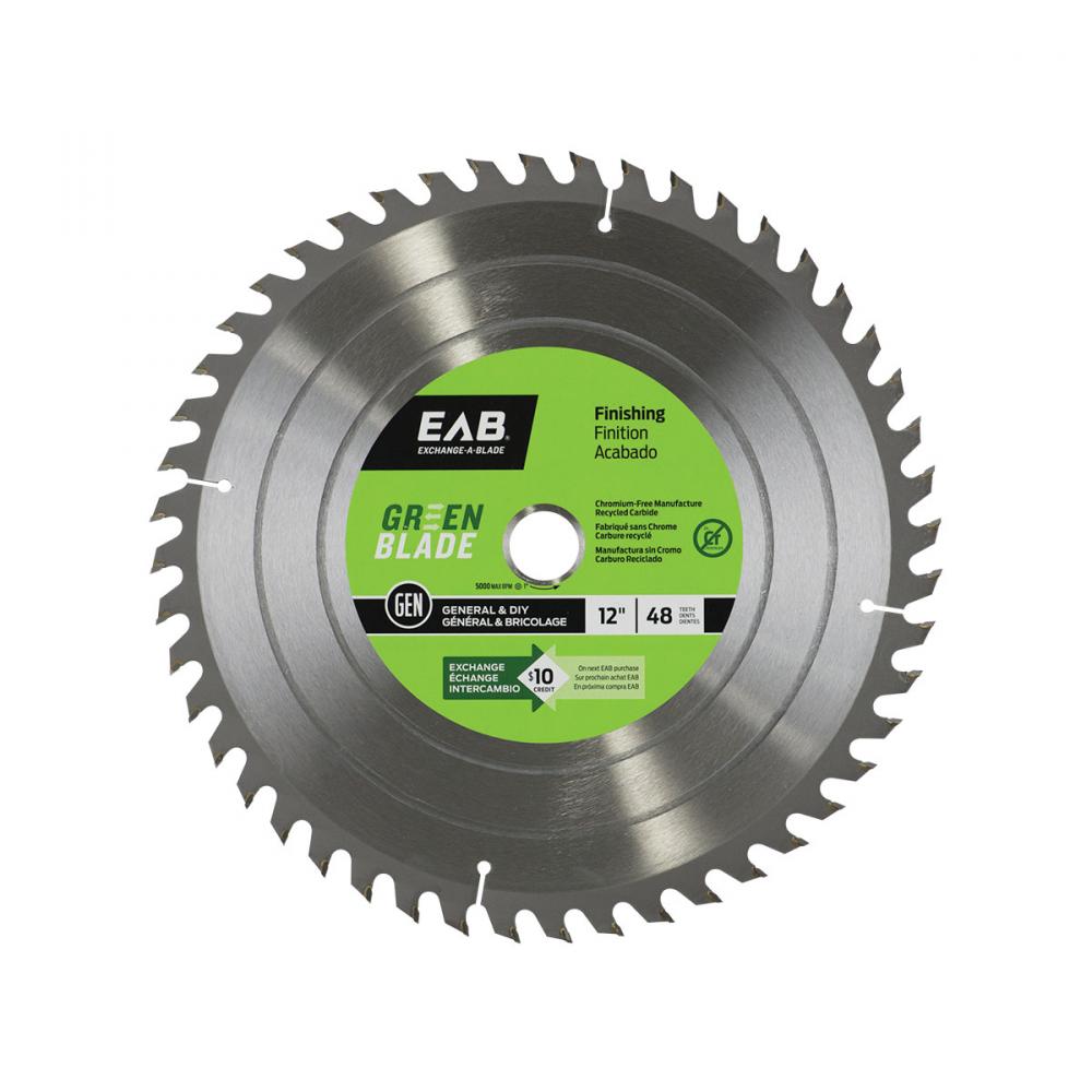 12&#34; x 48 Teeth Finishing Green Blade Saw Blade<span class=' ItemWarning' style='display:block;'>Item is usually in stock, but we&#39;ll be in touch if there&#39;s a problem<br /></span>