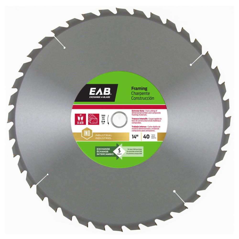 14&#34; x 40 Teeth Framing Industrial Saw Blade<span class=' ItemWarning' style='display:block;'>Item is usually in stock, but we&#39;ll be in touch if there&#39;s a problem<br /></span>