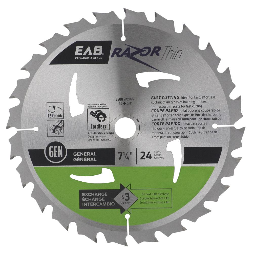 7 1/4&#34; x 24 Teeth Framing Razor Thin® Saw Blade<span class=' ItemWarning' style='display:block;'>Item is usually in stock, but we&#39;ll be in touch if there&#39;s a problem<br /></span>