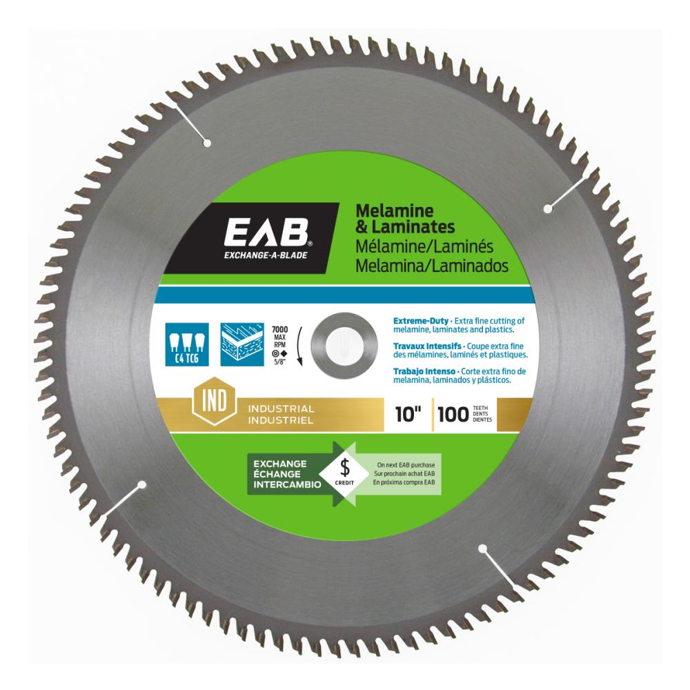 10&#34; x 100 Teeth Finishing Melamine Industrial Saw Blade<span class=' ItemWarning' style='display:block;'>Item is usually in stock, but we&#39;ll be in touch if there&#39;s a problem<br /></span>