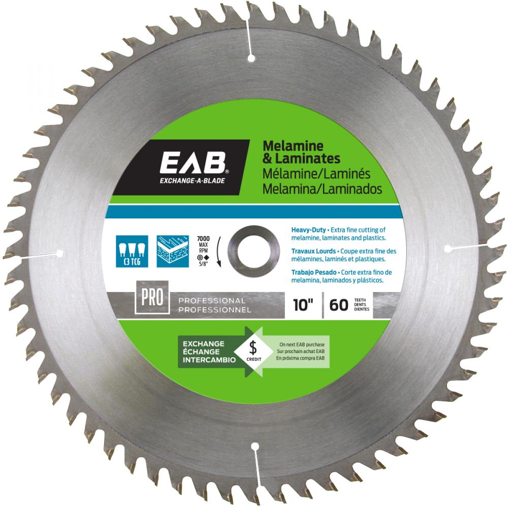 10&#34; x 60 Teeth Finishing Melamine Professional Saw Blade<span class=' ItemWarning' style='display:block;'>Item is usually in stock, but we&#39;ll be in touch if there&#39;s a problem<br /></span>