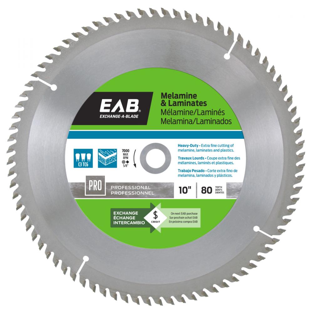 10&#34; x 80 Teeth Finishing Melamine Professional Saw Blade<span class=' ItemWarning' style='display:block;'>Item is usually in stock, but we&#39;ll be in touch if there&#39;s a problem<br /></span>