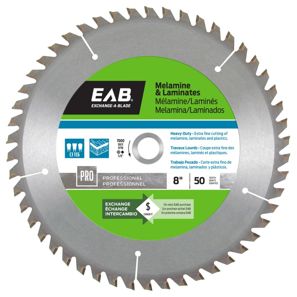 8&#34; x 50 Teeth Finishing Melamine Professional Saw Blade<span class=' ItemWarning' style='display:block;'>Item is usually in stock, but we&#39;ll be in touch if there&#39;s a problem<br /></span>