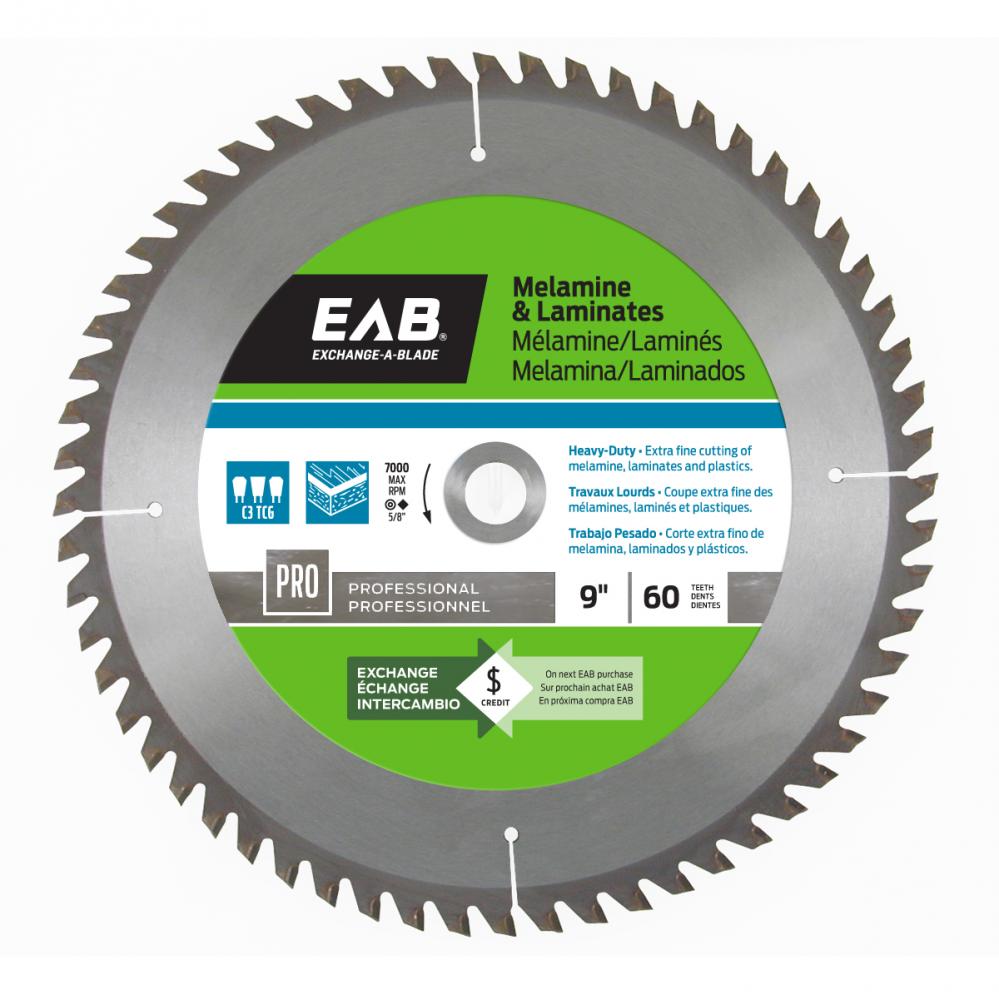 9&#34; x 60 Teeth Finishing Melamine Professional Saw Blade<span class=' ItemWarning' style='display:block;'>Item is usually in stock, but we&#39;ll be in touch if there&#39;s a problem<br /></span>