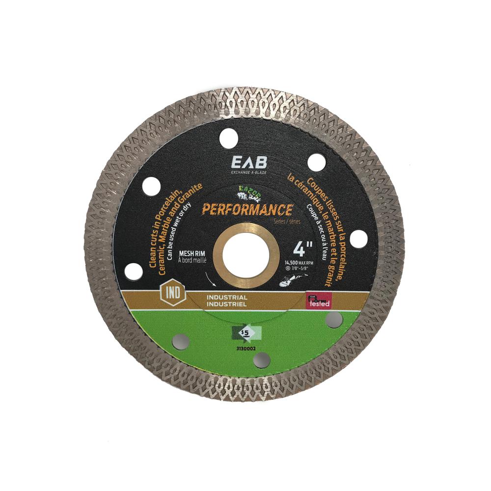 4&#34; Mesh Rim Porcelain Tile Industrial Diamond Blade<span class=' ItemWarning' style='display:block;'>Item is usually in stock, but we&#39;ll be in touch if there&#39;s a problem<br /></span>