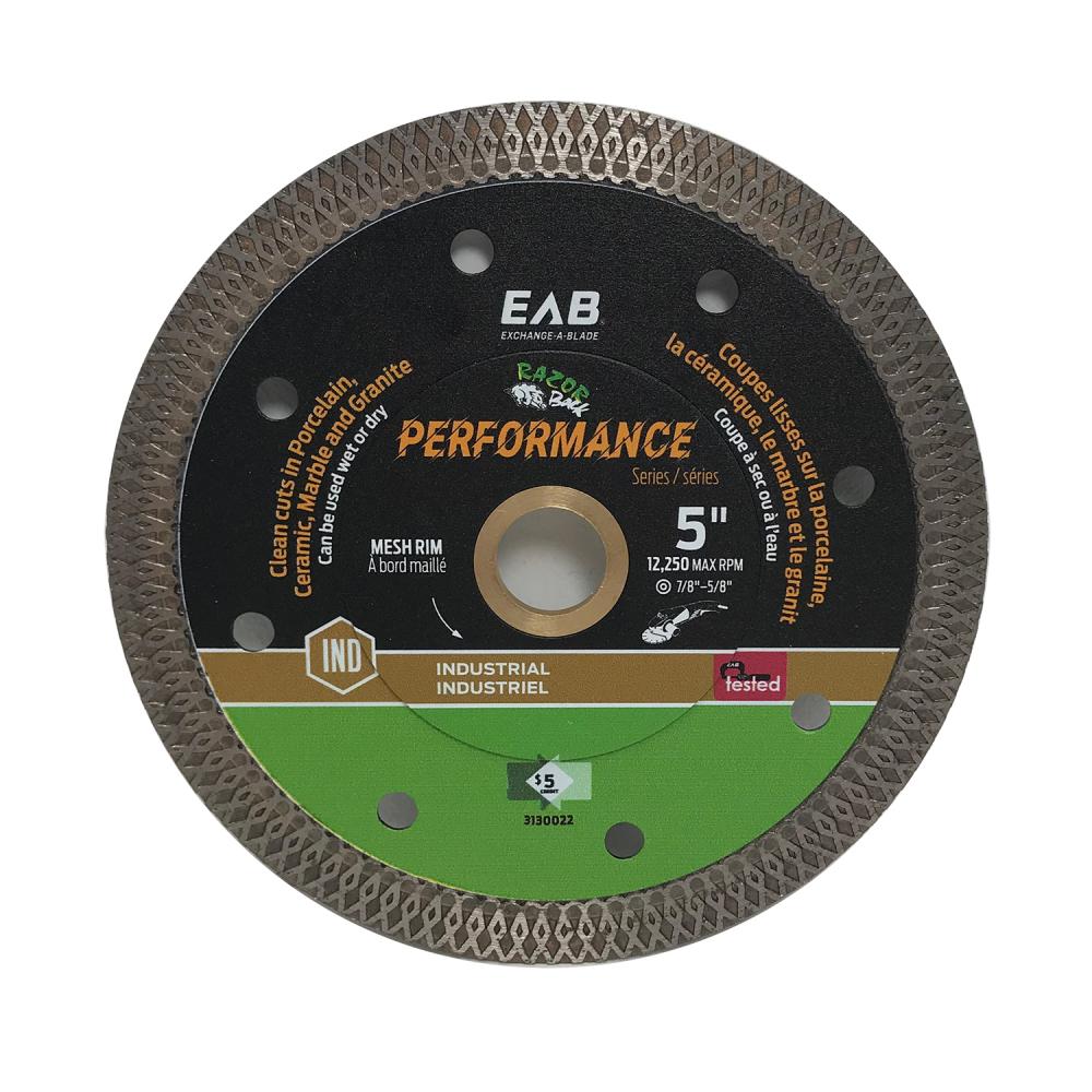 5&#34; Mesh Rim Porcelain Tile Industrial Diamond Blade<span class=' ItemWarning' style='display:block;'>Item is usually in stock, but we&#39;ll be in touch if there&#39;s a problem<br /></span>