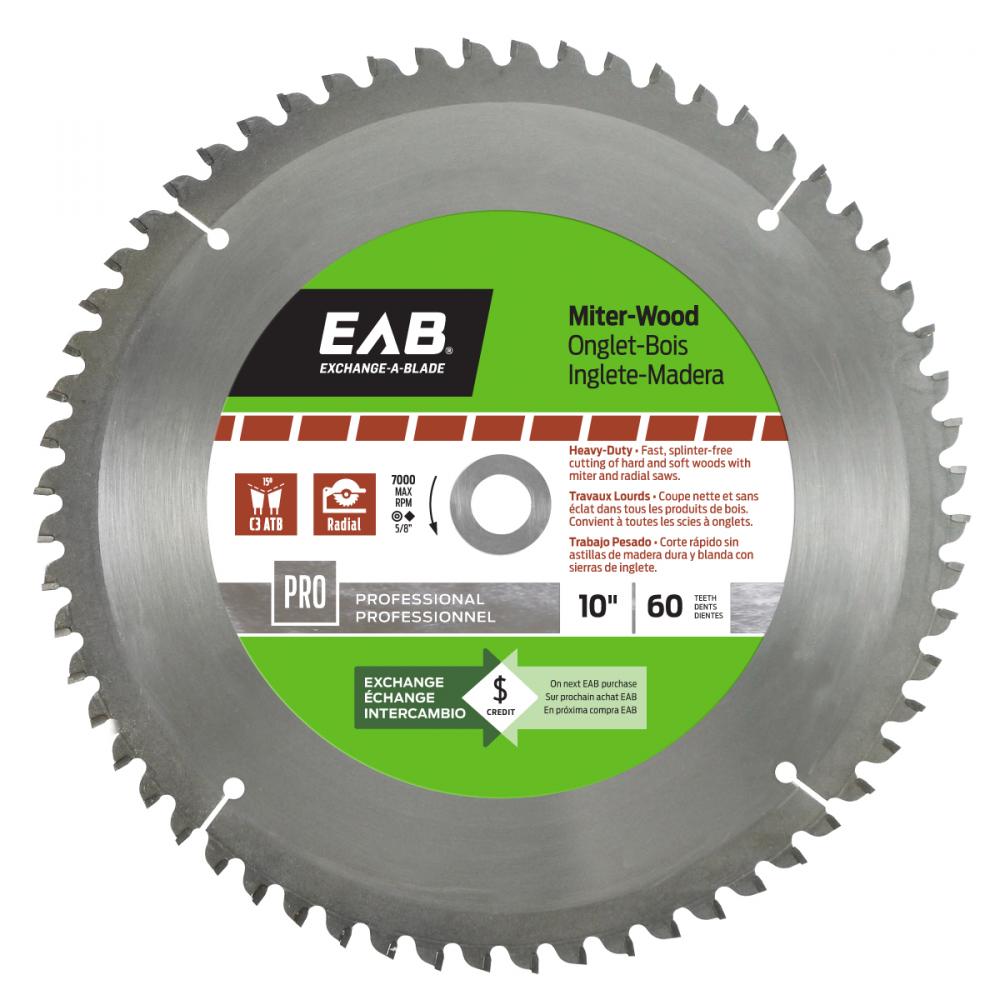 10&#34; x 60 Teeth Finishing Miter Professional Saw Blade<span class=' ItemWarning' style='display:block;'>Item is usually in stock, but we&#39;ll be in touch if there&#39;s a problem<br /></span>