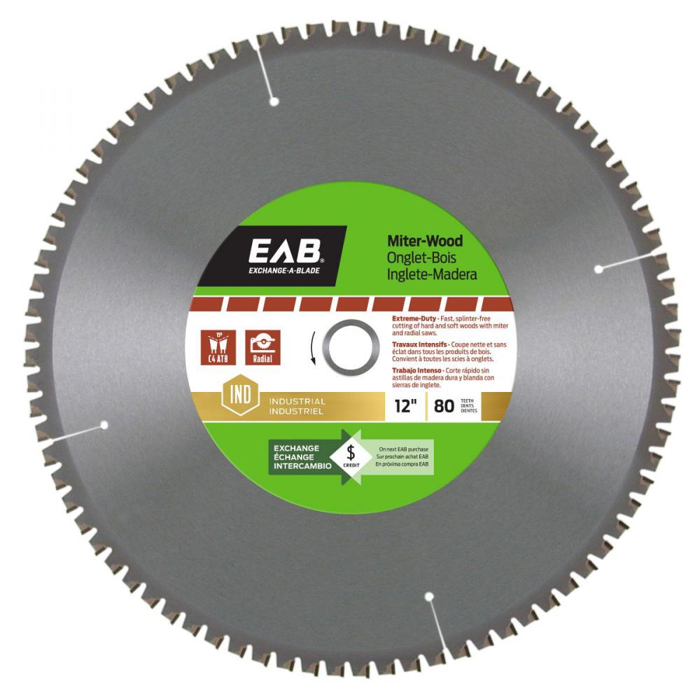 12&#34; x 80 Teeth Finishing Miter Industrial Saw Blade<span class=' ItemWarning' style='display:block;'>Item is usually in stock, but we&#39;ll be in touch if there&#39;s a problem<br /></span>