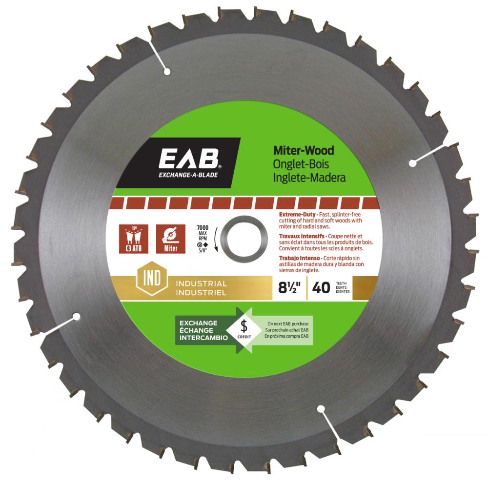 8 1/2&#34; x 40 Teeth Finishing Miter Industrial Saw Blade<span class=' ItemWarning' style='display:block;'>Item is usually in stock, but we&#39;ll be in touch if there&#39;s a problem<br /></span>