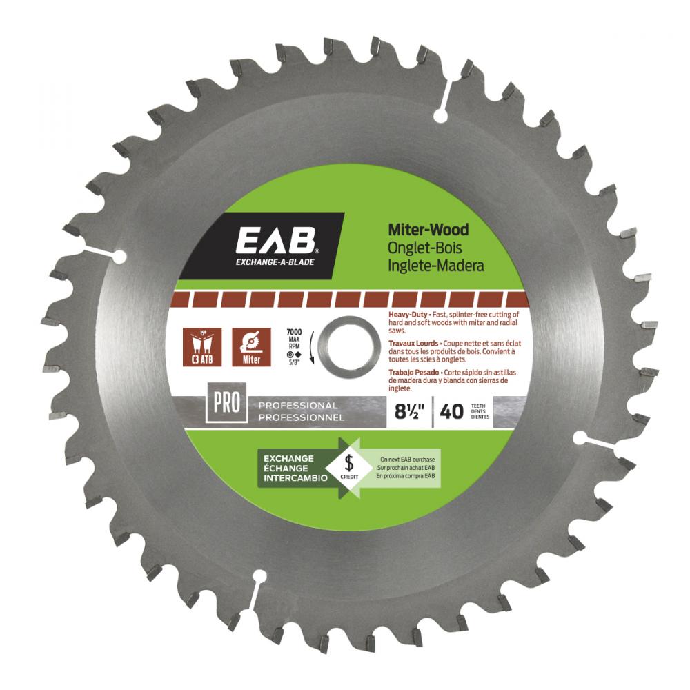 8 1/2&#34; x 40 Teeth Finishing Miter Professional Saw Blade<span class=' ItemWarning' style='display:block;'>Item is usually in stock, but we&#39;ll be in touch if there&#39;s a problem<br /></span>