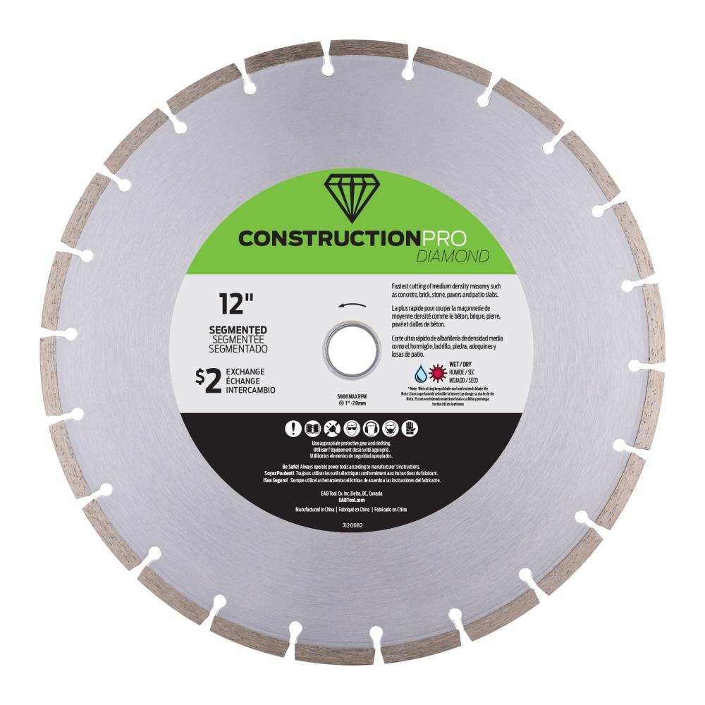 12&#34; Segmented Rim Concrete Yellow Diamond Blade<span class=' ItemWarning' style='display:block;'>Item is usually in stock, but we&#39;ll be in touch if there&#39;s a problem<br /></span>