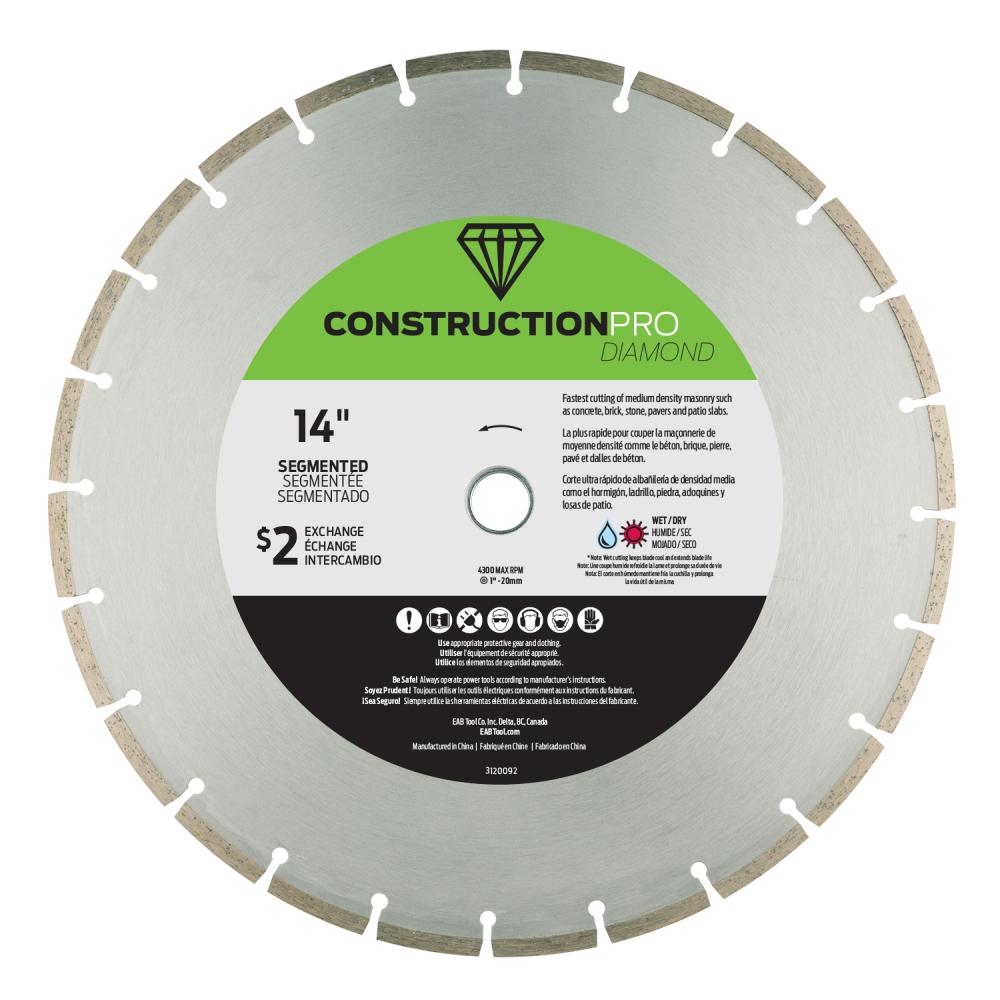 14&#34; Segmented Rim Concrete Yellow Diamond Blade<span class=' ItemWarning' style='display:block;'>Item is usually in stock, but we&#39;ll be in touch if there&#39;s a problem<br /></span>